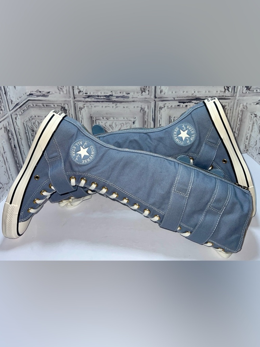 Converse Chuck Taylor XXHi Buckle Hi Shoes Women 7.5 Men 5.5 
Blue|White Rare! - Picture 12 of 17